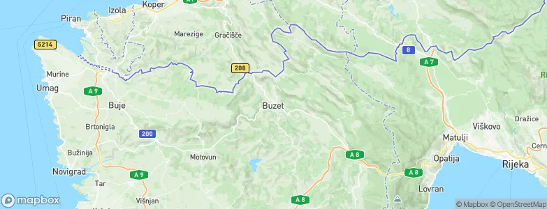 Buzet, Croatia Map