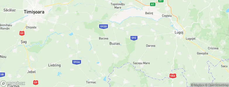 Buziaş, Romania Map