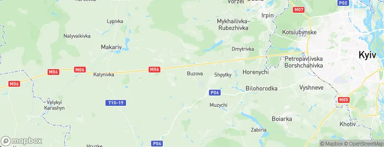 Buzova, Ukraine Map
