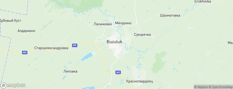 Buzuluk, Russia Map
