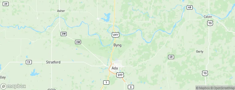 Byng, United States Map