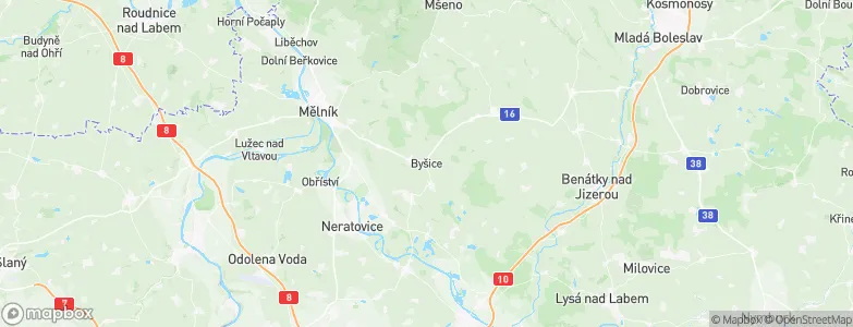 Byšice, Czechia Map