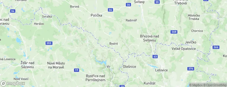 Bystré, Czechia Map