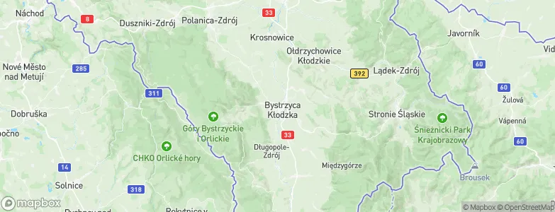 Bystrzyca Kłodzka, Poland Map