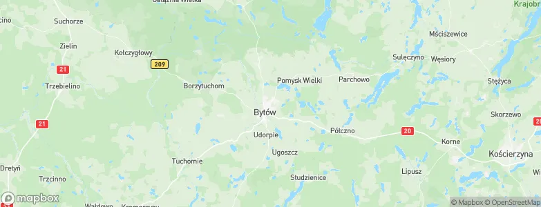 Bytów, Poland Map
