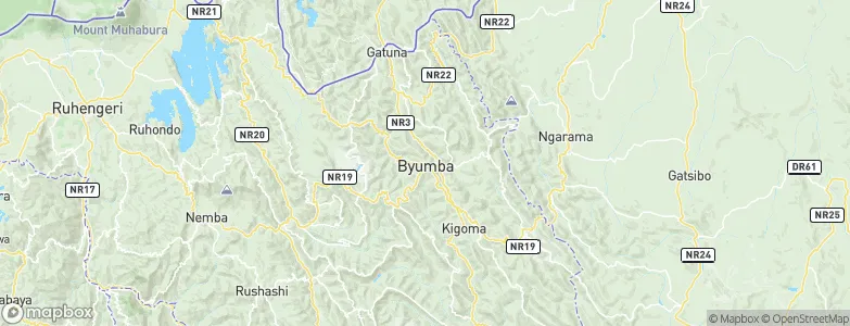 Byumba Ville, Rwanda Map