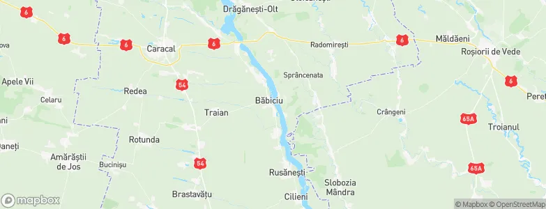 Băbiciu, Romania Map