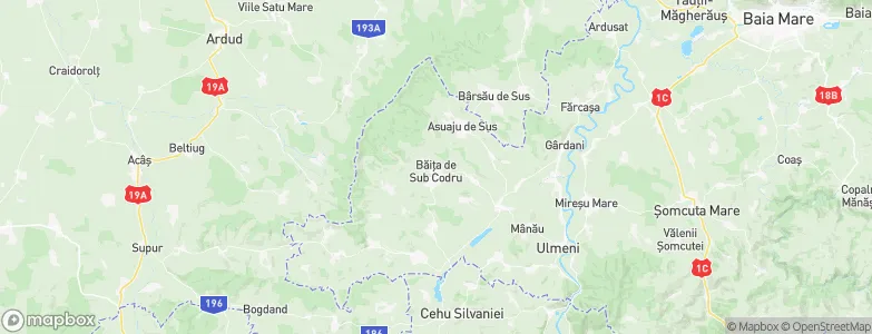 Băiţa de sub Codru, Romania Map
