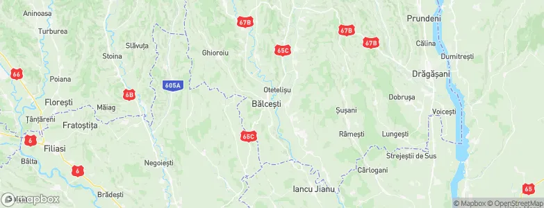 Bălceşti, Romania Map