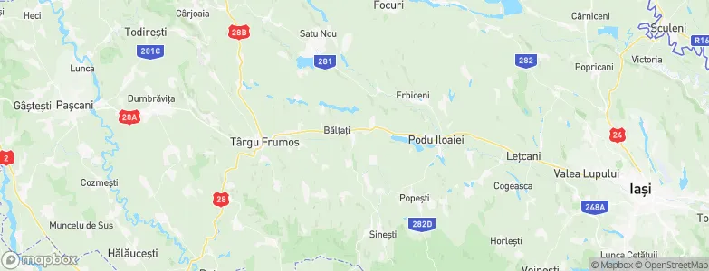 Bălţaţi, Romania Map