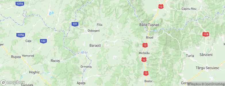 Băţanii Mari, Romania Map