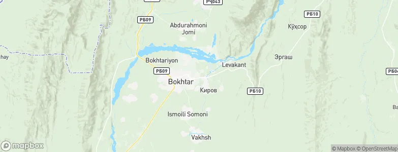 Bŭstonqal’a, Tajikistan Map