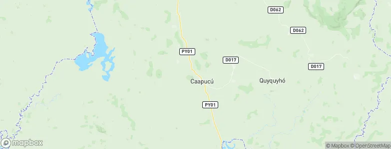 Caapucú, Paraguay Map