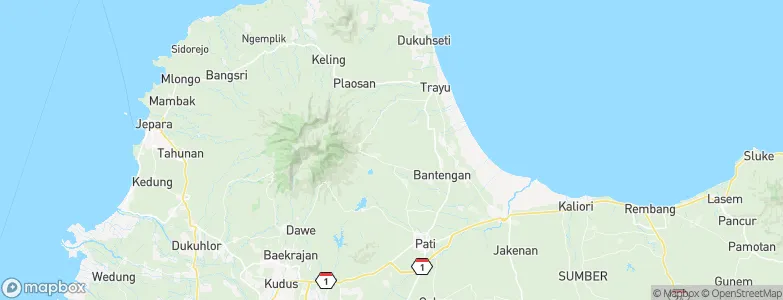 Cabak Satu, Indonesia Map