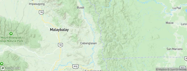 Cabanglasan, Philippines Map