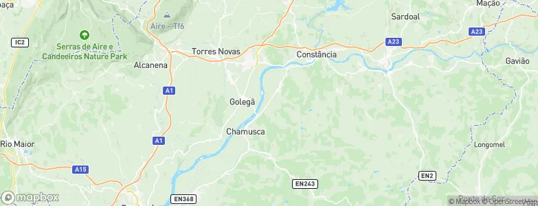 Cabeças do Pinheiro, Portugal Map