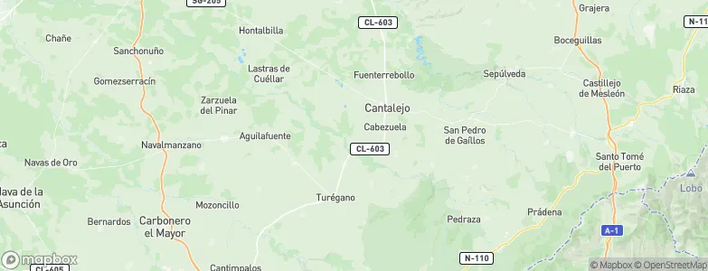 Cabezuela, Spain Map