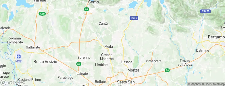 Cabiate, Italy Map