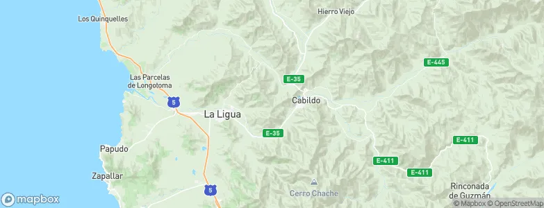 Cabildo, Chile Map