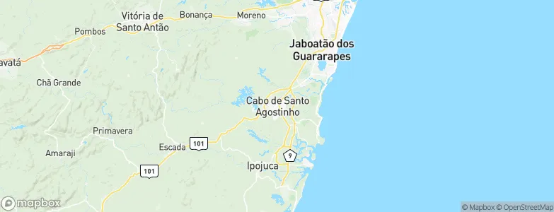 Cabo, Brazil Map