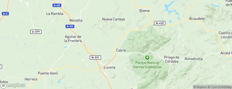 Cabra, Spain Map