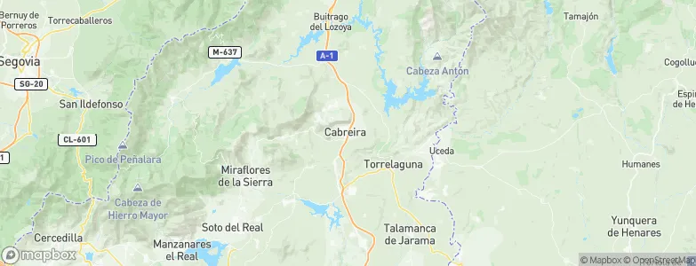 Cabrera, La, Spain Map