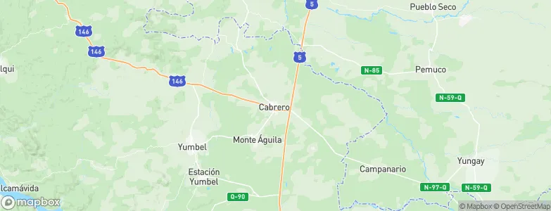 Cabrero, Chile Map