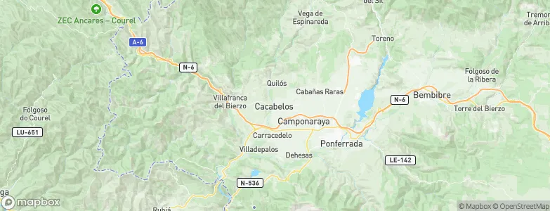 Cacabelos, Spain Map