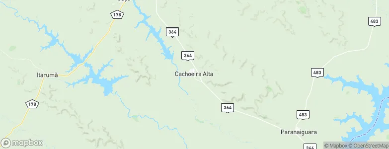 Cachoeira Alta, Brazil Map