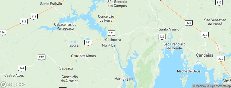 Cachoeira, Brazil Map