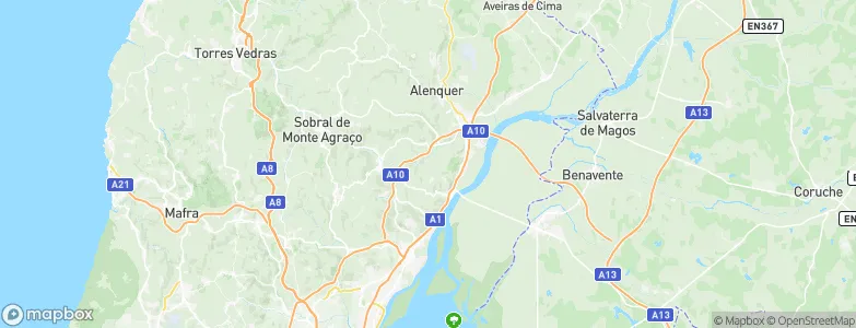 Cachoeiras, Portugal Map