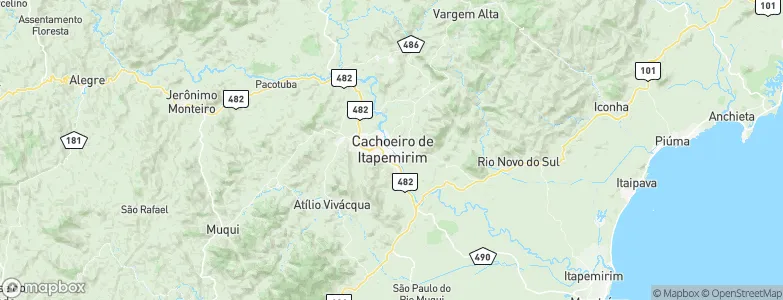 Cachoeiro de Itapemirim, Brazil Map