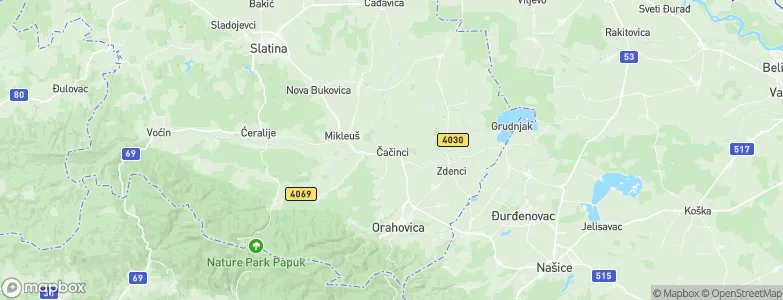 Čačinci, Croatia Map