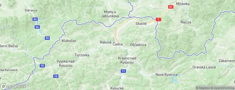 Čadca, Slovakia Map
