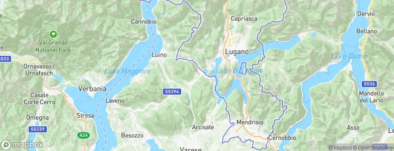 Cadegliano-Viconago, Italy Map
