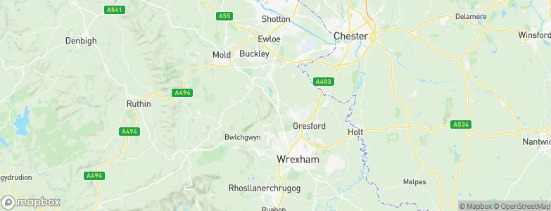 Caergwrle, United Kingdom Map