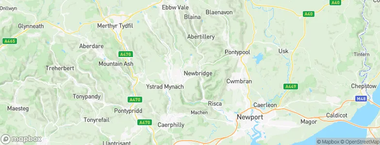 Caerphilly County Borough, United Kingdom Map