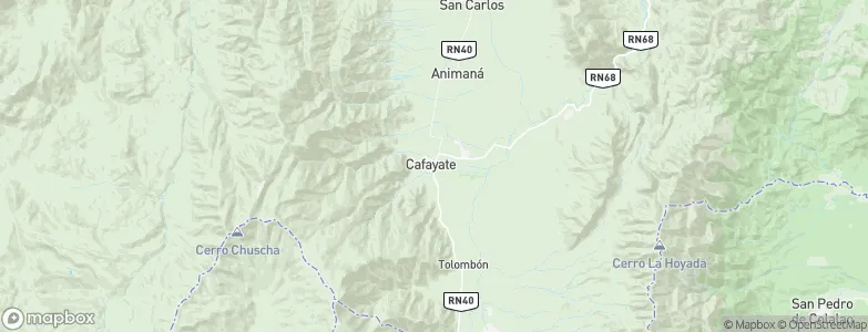 Cafayate, Argentina Map