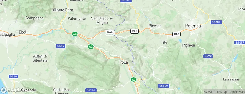 Caggiano, Italy Map