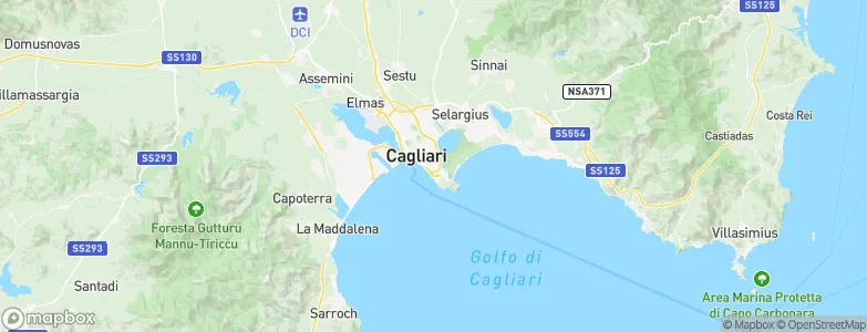 Cagliari, Italy Map