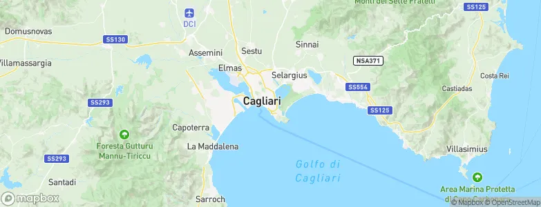 Cagliari, Italy Map