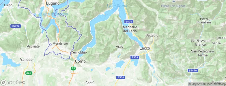 Caglio, Italy Map