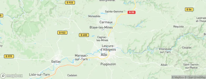 Cagnac-les-Mines, France Map