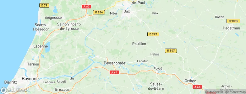 Cagnotte, France Map