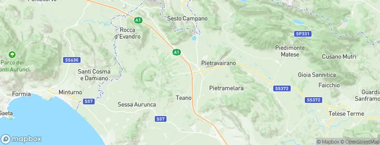Caianello, Italy Map