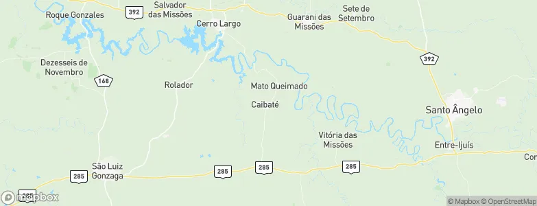 Caibaté, Brazil Map