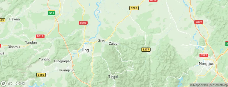 Caicun, China Map