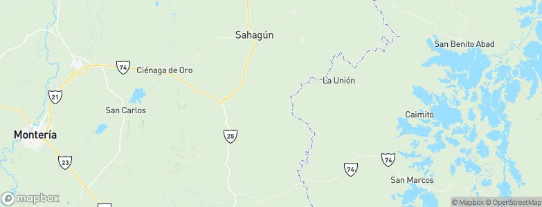 Caimito, Colombia Map