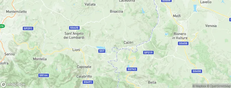Cairano, Italy Map