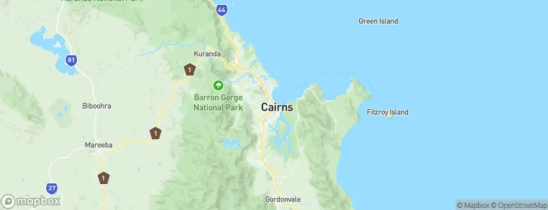 Cairns, Australia Map
